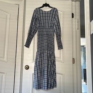 Something Navy plaid dress